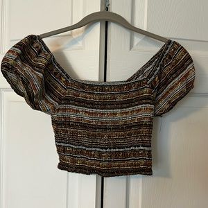 Tribal crop top